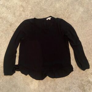LOFT size M black blouse